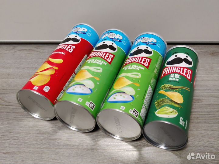 Банки от чипсов принглс 4 шт