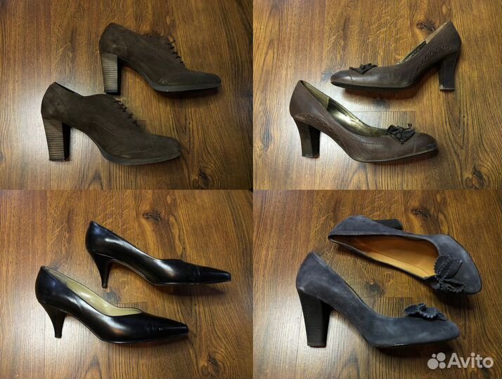 Ботильоны туфли натуральная кожа замша 40 41