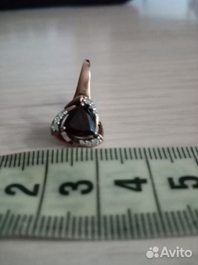 Серьги серебро с гранатом