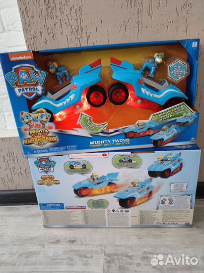 Щенячий патруль машина трансформер 2 в 1 близнецы