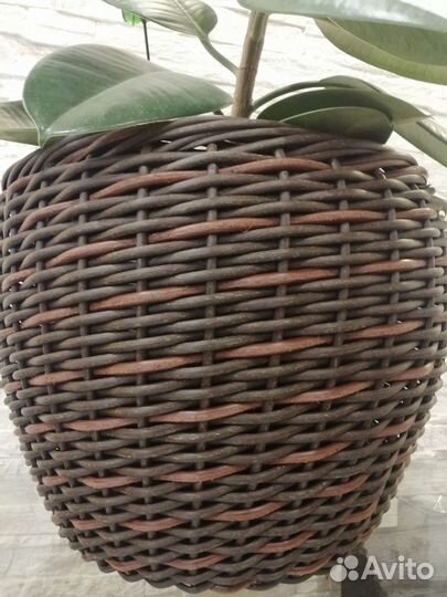 Кашпо важно из ротанга