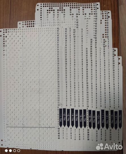 Перфокарты Brother KH, 3 и 5 класс