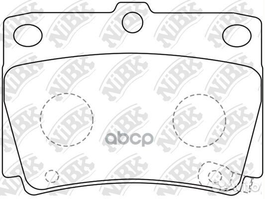 Колодки задние (mitsubishi pajero sport/montero