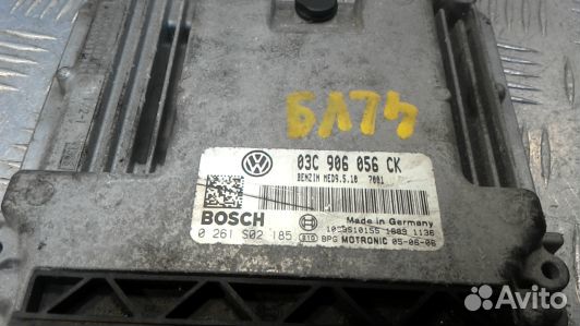 Блок управления двигателем volkswagen golf plus (4