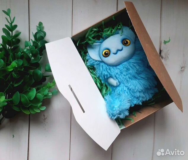 Пламф Авторская игрушка в смешаной технике