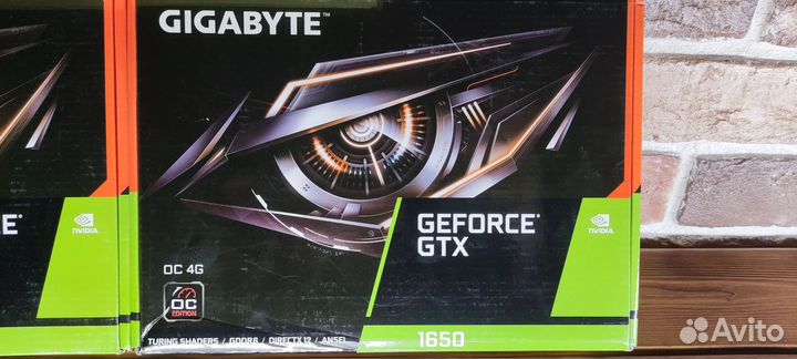 Видеокарта GTX 1650 2шт