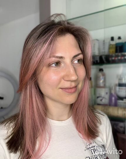 Окрашивание волос, стрижка.Айртач, мелирование