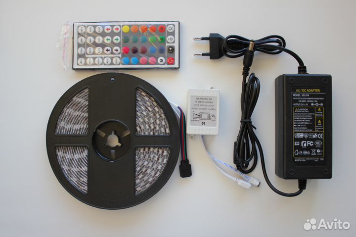 Светодиодная лента (комплект) RGB SMD 5050 5м