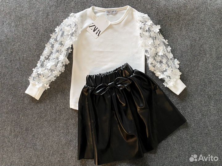 Детская одежда - костюм юбка кофта Zara