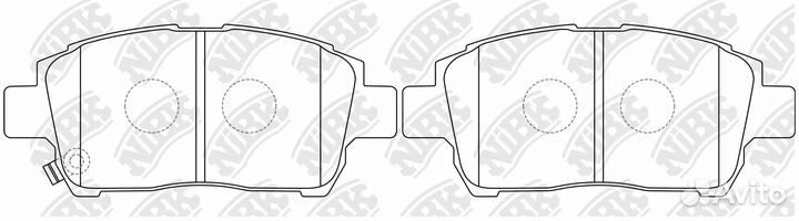 Колодки тормозные toyota corolla/prius/yaris 1.0-1