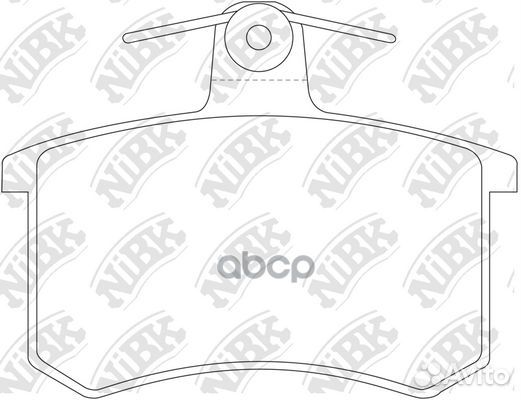 Колодки задние PN0017 NiBK