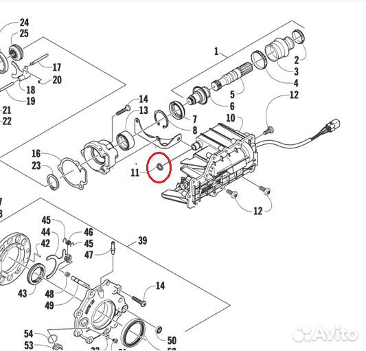 Уплотнитель актуатора редуктора Arctic Cat