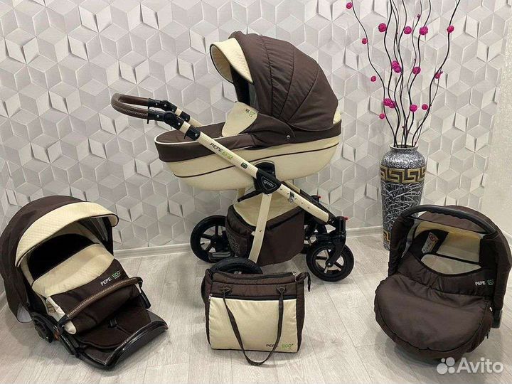 Коляска 3 в 1 Verdi Pepe eco