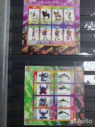 Марки Walt Disney полная серия 25 шт. Ком.24