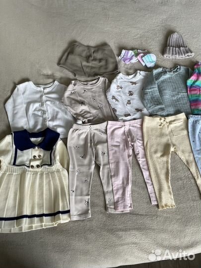 Пакет брендовых вещей на девочку, р.92