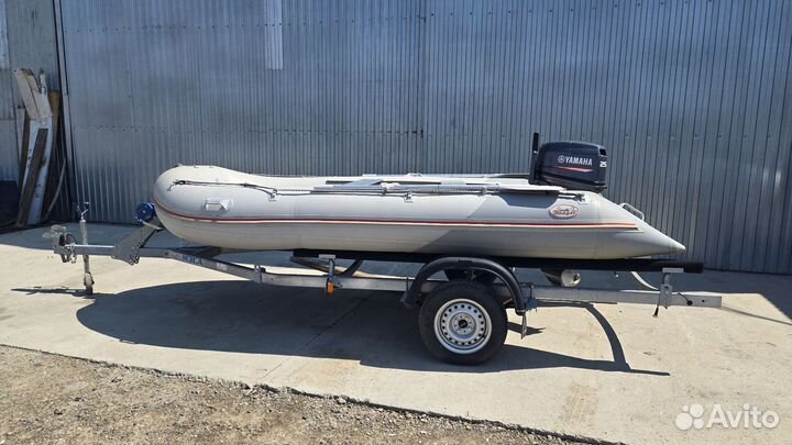 Лодка badger с мотором ямаха 25 л.с