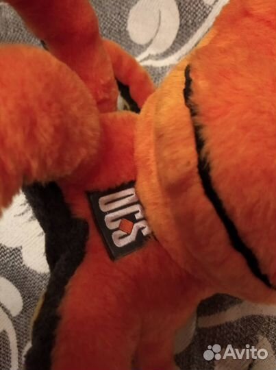 Мягкая игрушка большой оранжевый осьминог