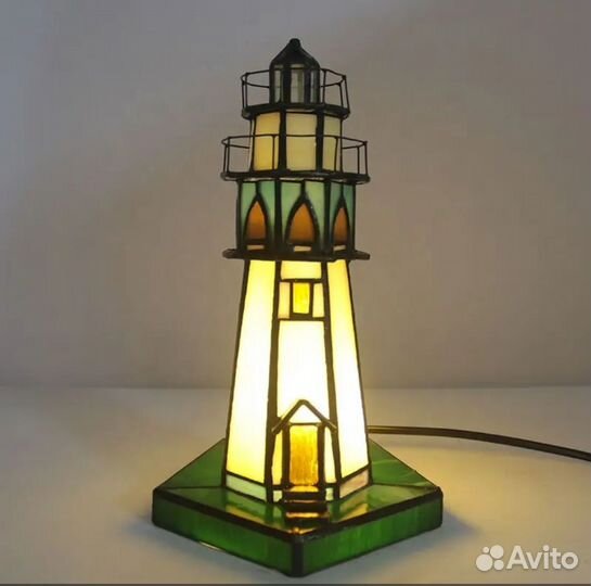 Светильник ночник маяк Тиффани