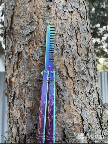 Нож бабочка расческа