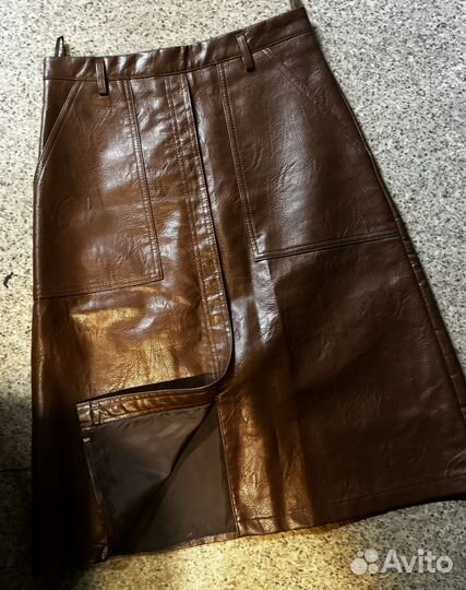 Кожаная юбка