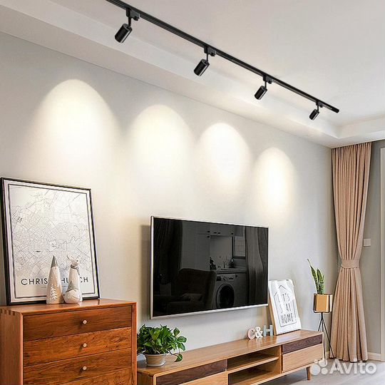 Светильники трековые накладные поворотные