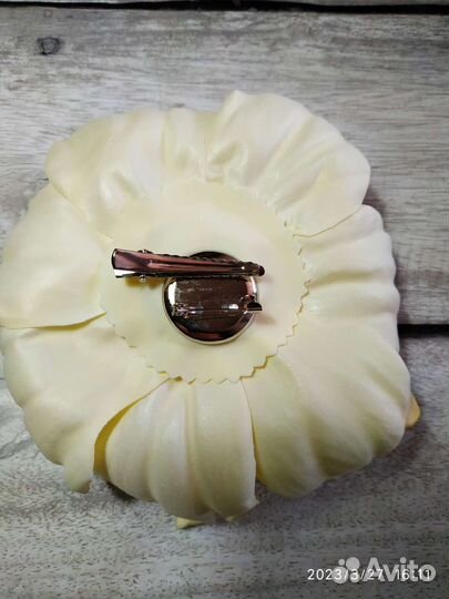 Цветок пиона, брошь, зажим для волос