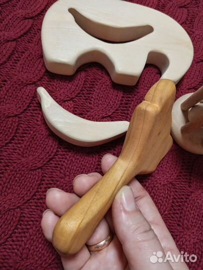 Эко игрушки из дерева для новорожденного