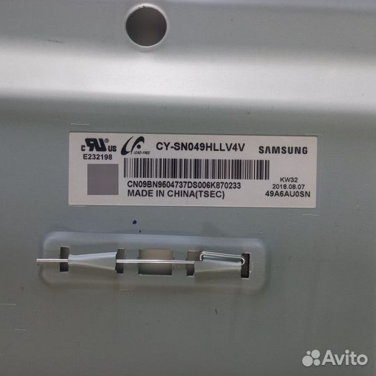 Подсветка матрицы для телевизора Samsung UE49NU807