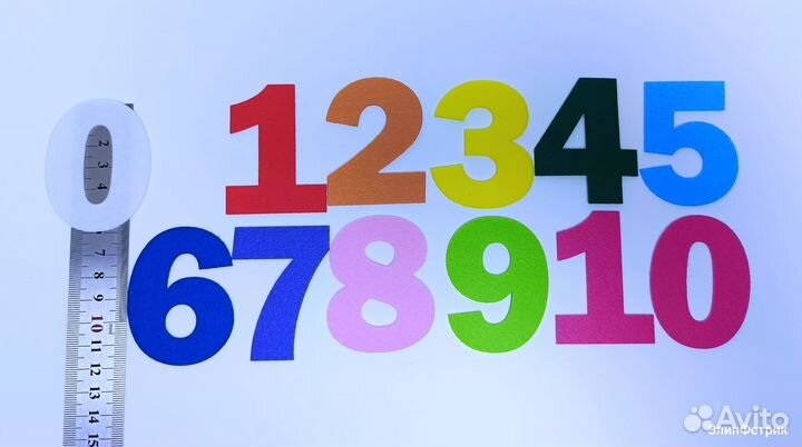 Цифры из фетра (лазерная нарезка)