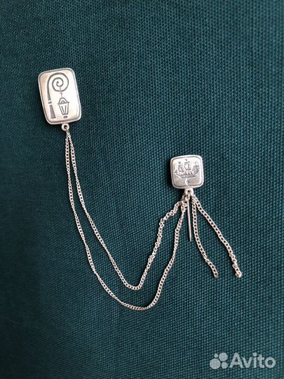 Брошь серебро Ленинград