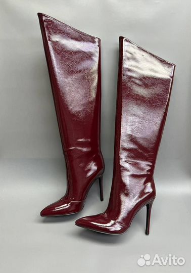 Женские Высокие Сапоги Лаковые Размеры 36-40