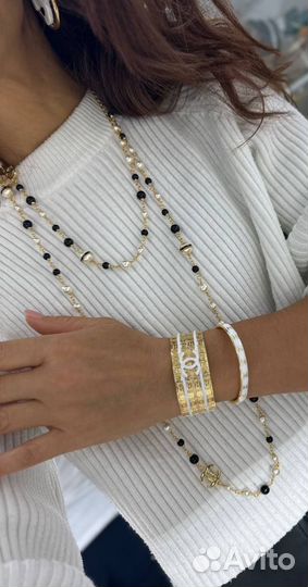 Серьги,бусы,браслет Chanel
