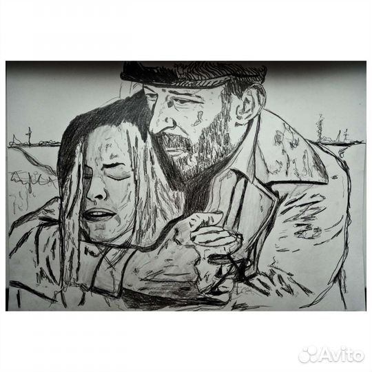 Портрет по фото карандашом