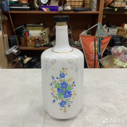 Тонкий Фарфор Ваза Бутылка Сделано В СССР Ретро
