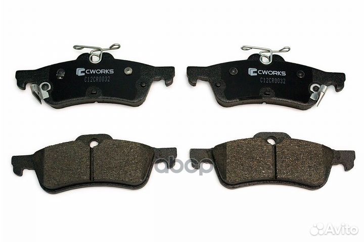 Тормозные колодки задние, Low Metallic C12CR003