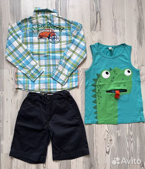 Пакет вещей на мальчика,116-122,цена за всё