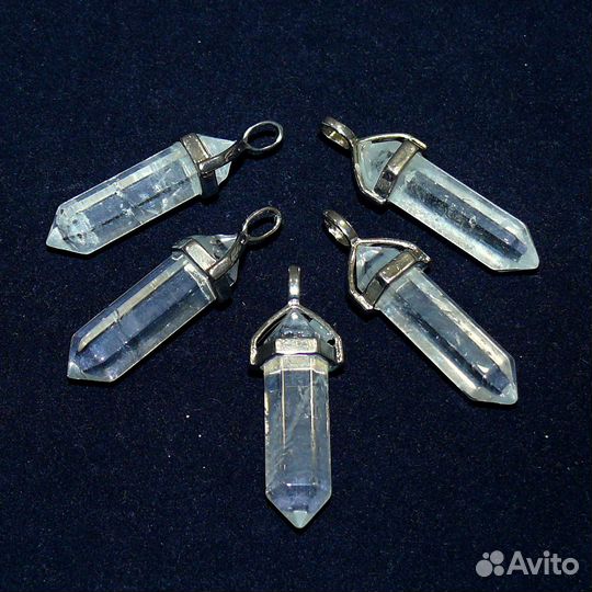 Подвески-пули из натурального камня