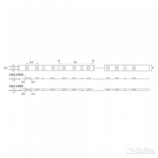 Cветодиодная LED лента Feron LS613, 120SMD(2835)