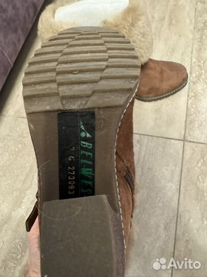 Полусапоги женские зимние 37