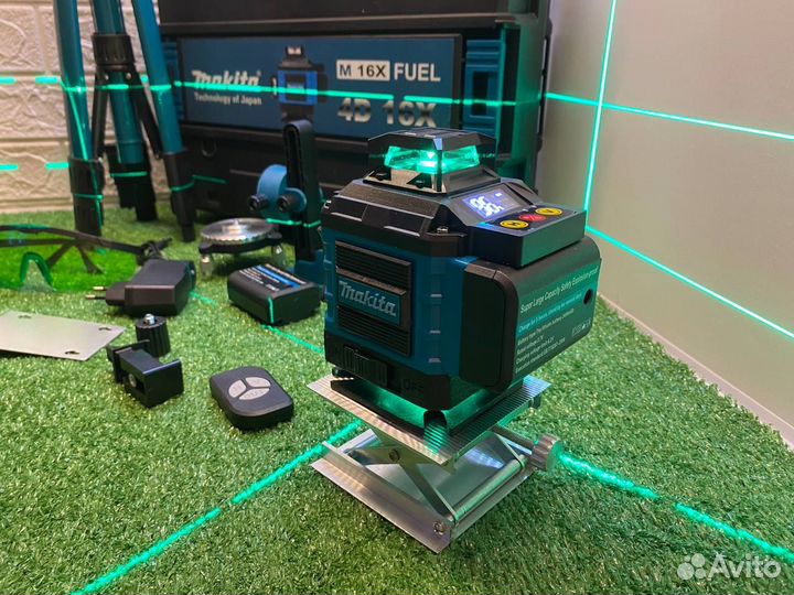 Лазерный уровень makita 4D нивелир 16 линий