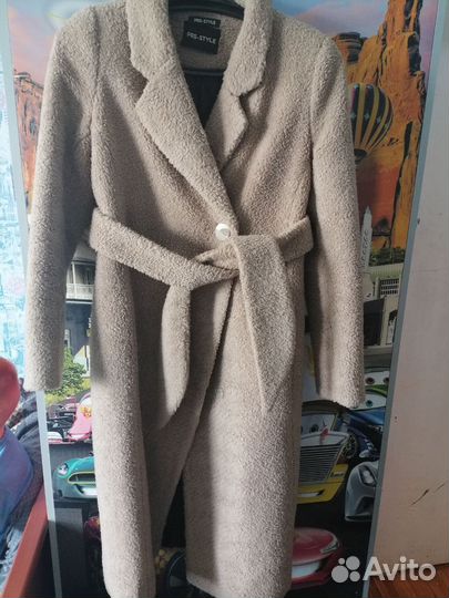 Пальто женское барашек зимнее 44