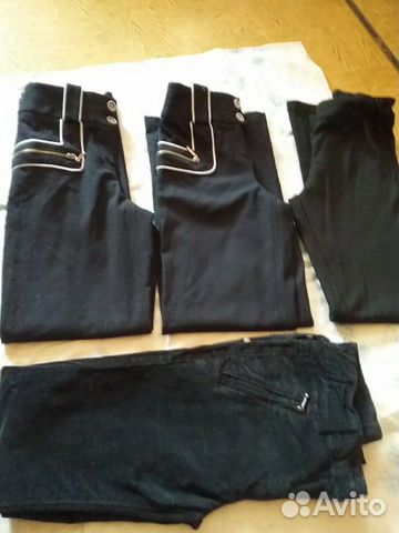 Новые брюки для девочки,рост 134-152черные и синие