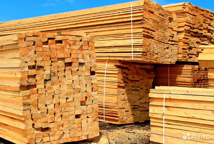 Брус, Доска обрезная, пиломатериал сухой
