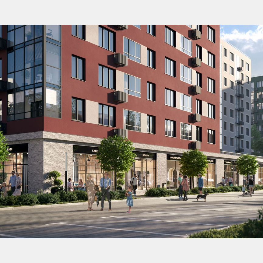 2-к. квартира, 51,2 м², 6/9 эт.