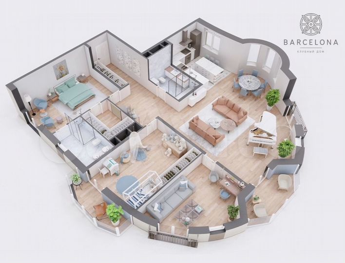 4-к. квартира, 157,4 м², 11/23 эт.