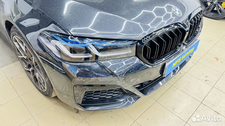 Бампер-фары для BMW G30 LCI М пакет в сборе
