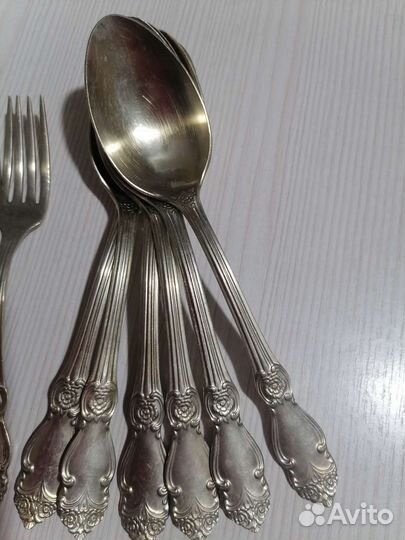 Мельхиор столовые вилки и ложки
