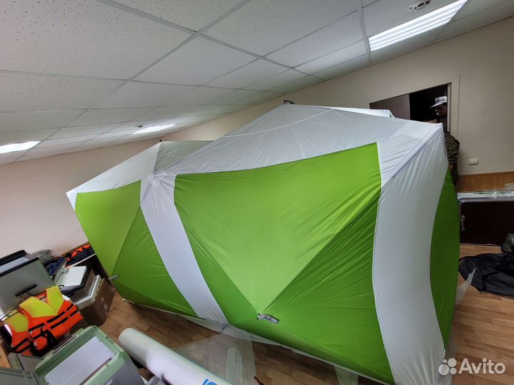 Зимняя палатка ст-1621 куб двойная 200х400х215