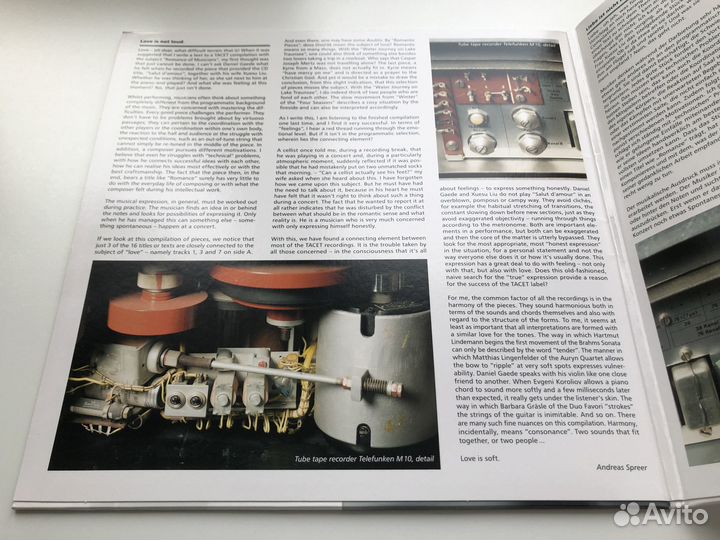 LP The Best Of tacet 2012 винил Germany 2018