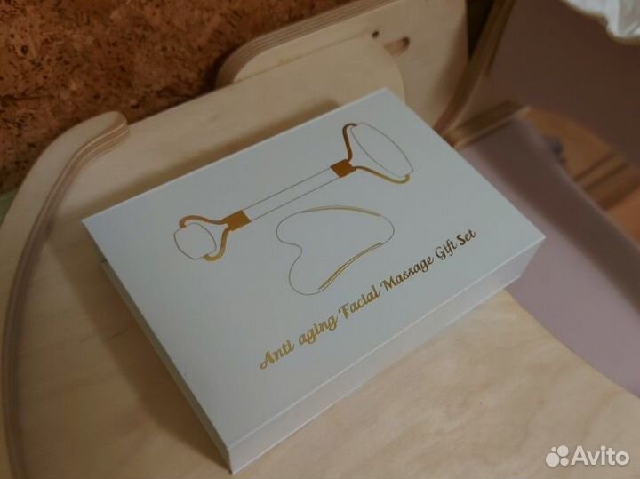 Скребок и ролик гуаша массажные для лица